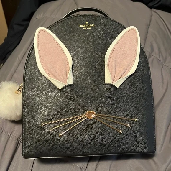 Kate spade bunny backpack for adults or kids adjustable straps